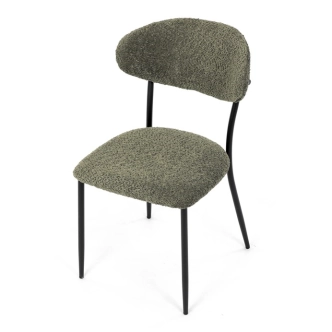 Jídelní židle TREVORA, zelená látka