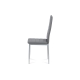 Jídelní židle TYSON, koženka šedá / šedý lak DOPRODEJ