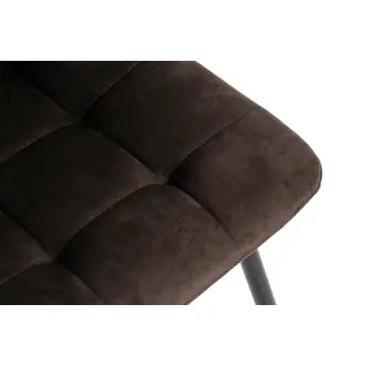 Jídelní židle VALTI, hnědá látka/kov