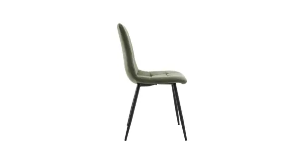 Jídelní židle VALTI, zelená látka/kov