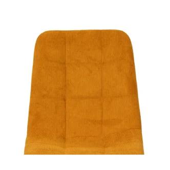 Jídelní židle VALTI, žlutá látka/kov