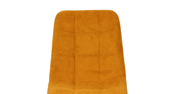 Jídelní židle VALTI, žlutá látka/kov