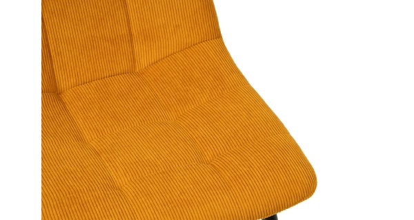 Jídelní židle VALTI, žlutá látka/kov