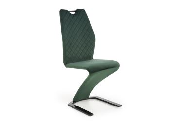 Jídelní židle VASANA,  tmavě zelená