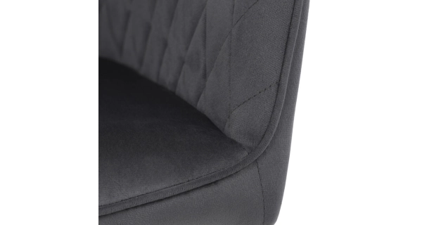 Jídelní židle VERLO, šedá sametová látka