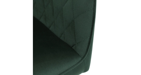 Jídelní židle VERLO, zelená sametová látka