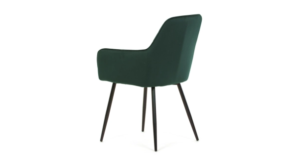 Jídelní židle VERLO, zelená sametová látka