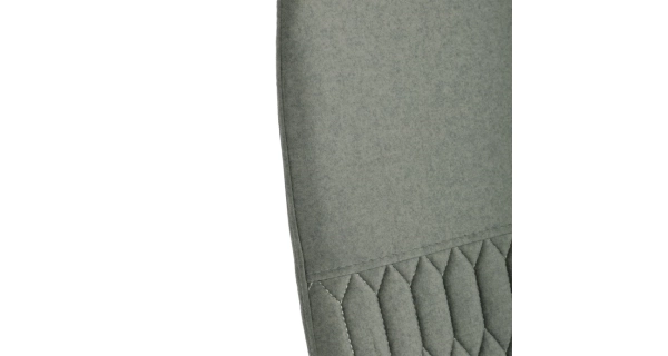 Jídelní židle VOLMARIS, zelená látka, černý kov