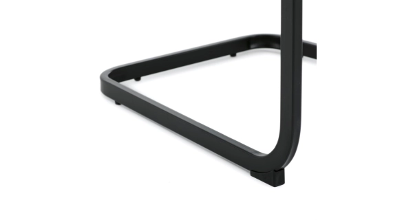 Jídelní židle VOLMARIS, žlutá látka, černý kov