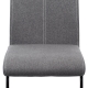 Jídelní židle WARDEN, šedá látka/černý kov