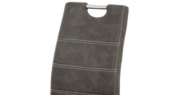 Jídelní židle WEBBIAN, antracit látka/chrom