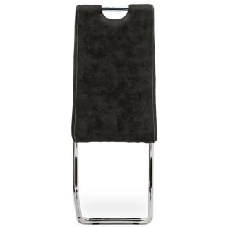 Jídelní židle WEBBIAN, černá látka/chrom