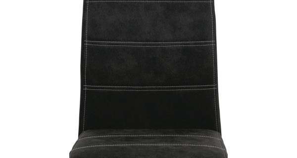 Jídelní židle WEBBIAN, černá látka/chrom