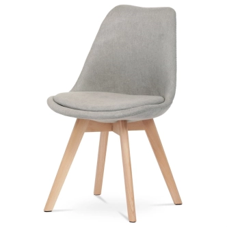 Jídelní židle WELROSEL, lanýžová látka, buk
