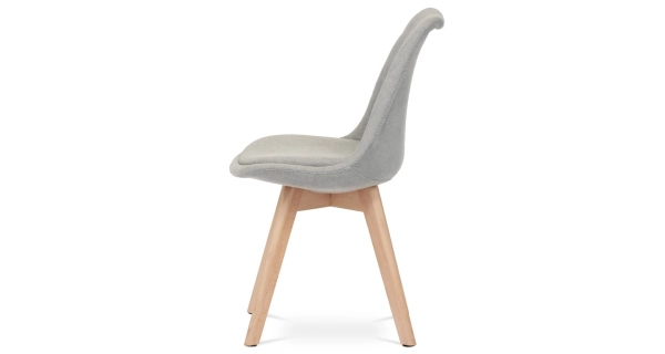 Jídelní židle WELROSEL, lanýžová látka, buk