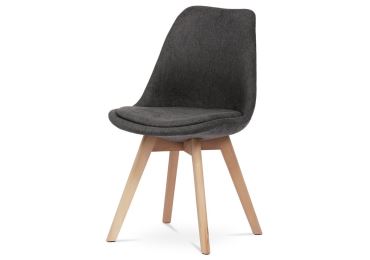 Jídelní židle WELROSEL, šedá látka, buk