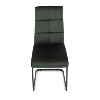 Jídelní židle XERORKAL, zelený samet, černý kov