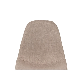 Jídelní židle ZENMO, béžová látka/kov