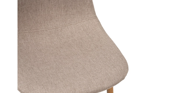 Jídelní židle ZENMO, béžová látka/kov