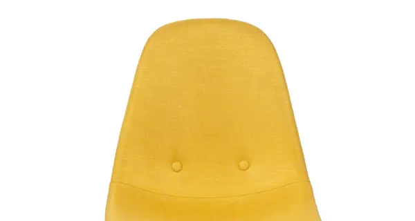 Jídelní židle ZENMO, žlutá látka/kov