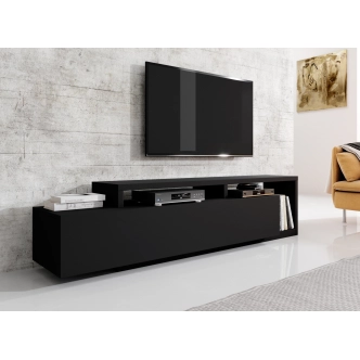 KAGOSHI televizní stolek, černý supermat