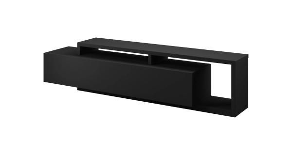 KAGOSHI televizní stolek, černý supermat