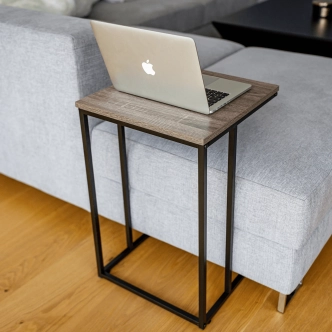 KAKABAN odkládací stolek, dub/černá