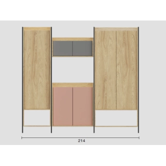 KALANCHOE regál 1D, hikor přírodní