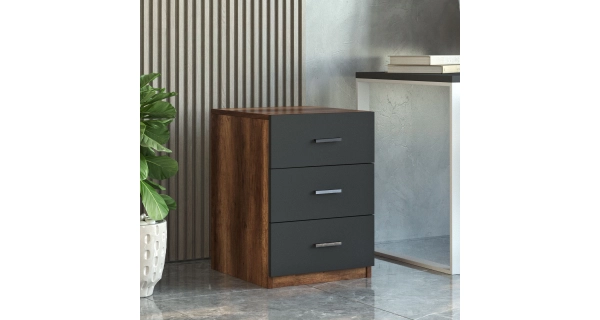 Kancelář DENES, vlašský ořech/antracit