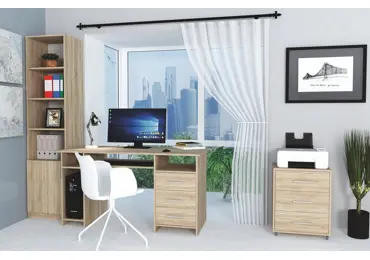 Kancelářská sestava MAUGHANI II, dub sonoma