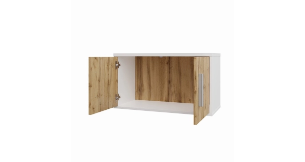 Kancelářská sestava NEJBY GIANNI 2, bílá/dub wotan