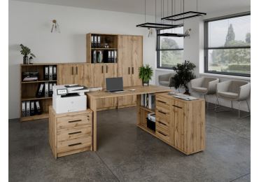 Kancelářská sestava NEJBY GIANNI 3, dub wotan