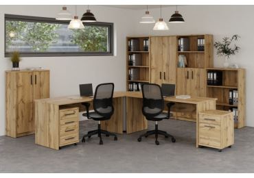 Kancelářská sestava NEJBY GIANNI 6, dub wotan