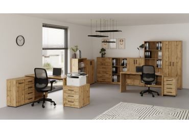 Kancelářská sestava NEJBY GIANNI 9, dub wotan
