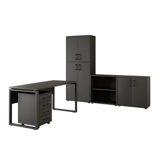 Kancelářská sestava NEJBY GIANNI PREMIUM 2, antracit