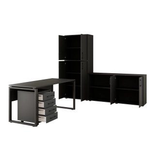 Kancelářská sestava NEJBY GIANNI PREMIUM 2, antracit