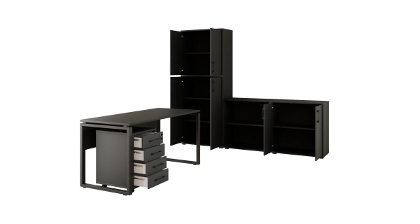 Kancelářská sestava NEJBY GIANNI PREMIUM 2, antracit