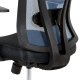 Kancelářská židle AGOPOR, černá/modrá