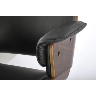 Kancelářská židle ASCALON, černá/ořech