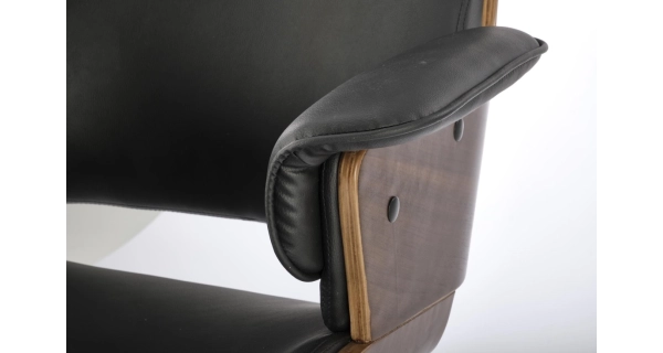 Kancelářská židle ASCALON, černá/ořech