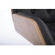 Kancelářská židle ASCALON, černá/ořech