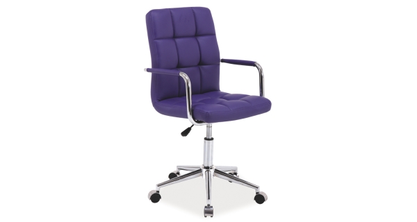 Kancelářská židle BALDONE, fialová ekokůže 
