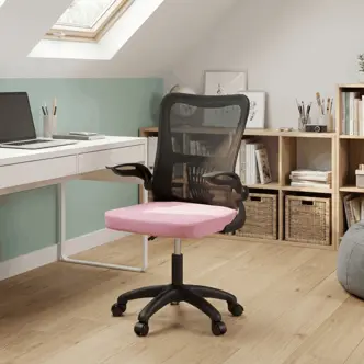 Kancelářská židle BELFENVOR, růžová/černá