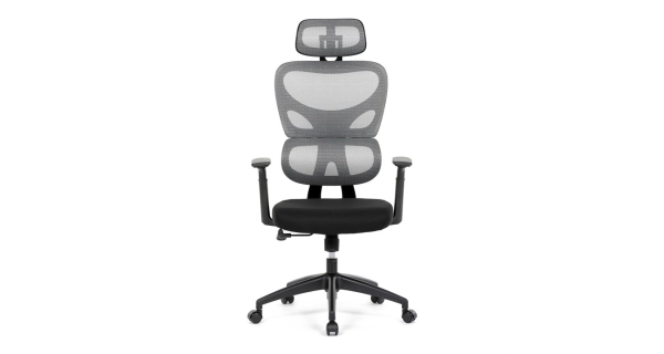 Kancelářská židle BOGELI, šedá/černá síťovina