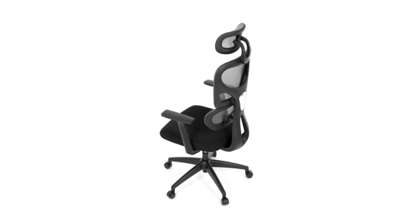 Kancelářská židle BOGELI, šedá/černá síťovina