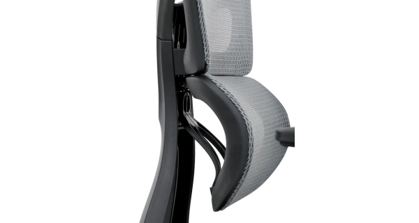 Kancelářská židle BOGELI, šedá/černá síťovina
