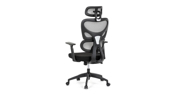 Kancelářská židle BOGELI, šedá/černá síťovina