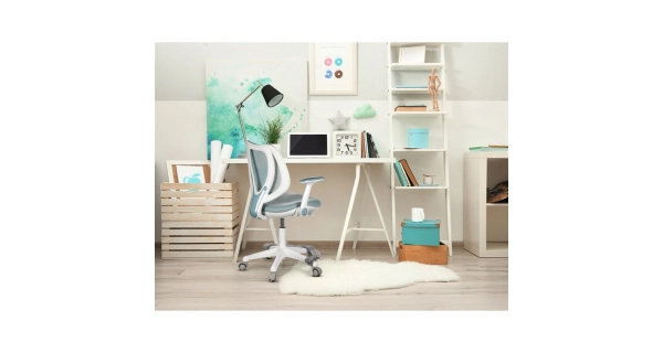 Kancelářská židle CENOLA, modrá síťovina