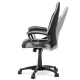 Kancelářská židle CLOUDVEIL, černá/šedá/modrá látka