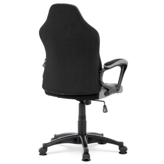 Kancelářská židle CLOUDVEIL, černá/šedá/růžová látka